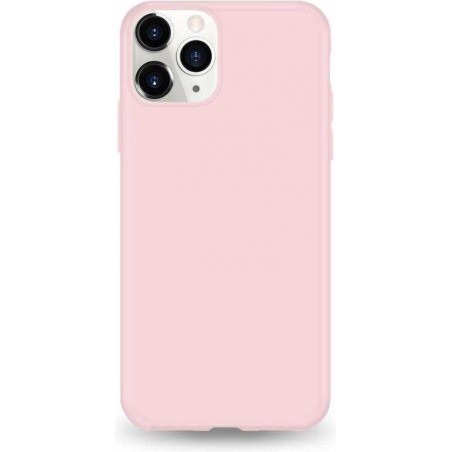 Samsung Galaxy A21 siliconen hoesje - Licht Roze - shock proof hoes case cover - Telefoonhoesje met leuke kleur - LunaLux