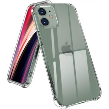 Apple iPhone 12 Mini Hoesje Transparant - Anti Shock Hybrid Back Cover
