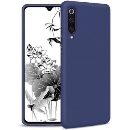 Luxe Back cover voor Samsung Galaxy A50 - Donkerblauw - TPU Case - Siliconen Hoesje