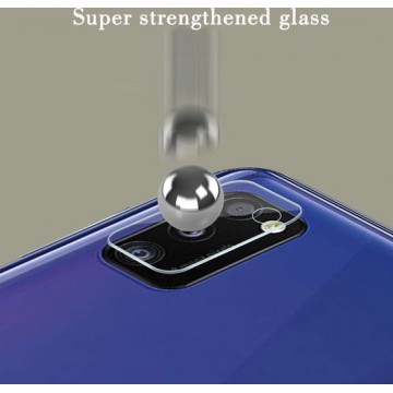 EmpX.nl Samsung Galaxy A41 Camera Lens Protector - Transparant Tempered Glass