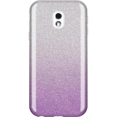 Samsung Galaxy J3 2017 Hoesje - Glitter Backcover - Paars