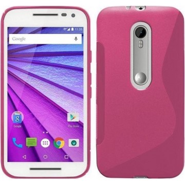 Motorola Moto X Style Silicone Case s-style hoesje Roze
