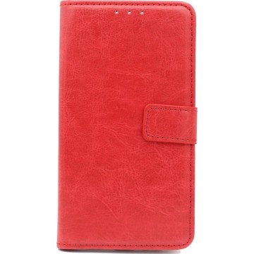 Samsung Galaxy S10 Plus Hoesje - Portemonnee Book Case - Kaarthouder & Magneetlipje - Rood