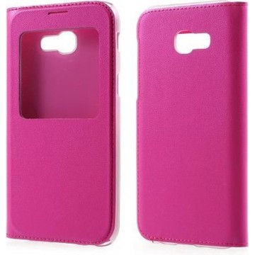 Smart Sview Case Flip cover hoesje Samsung Galaxy A5 2017 roze