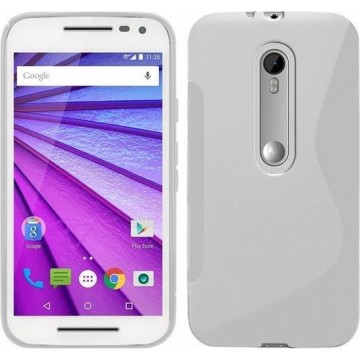 Motorola Moto X Style Silicone Case s-style hoesje Wit