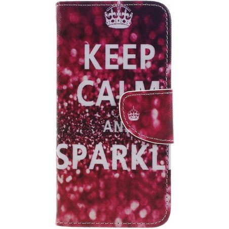 Samsung Galaxy J6 (2018) Portemonnee Hoesje Sparkle