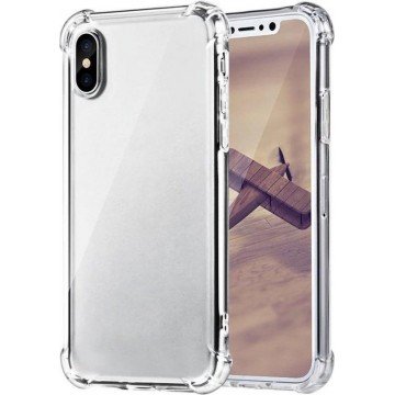 Apple iPhone XS Max Hoesje - Anti Shock Hybrid Backcover  - Transparant