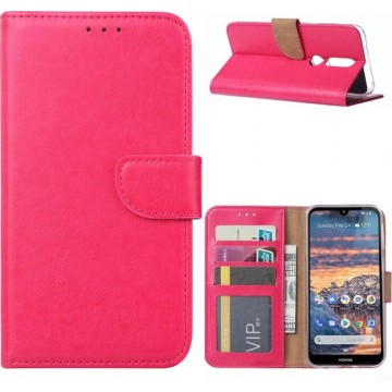 Nokia 4.2 - Bookcase Roze - portemonee hoesje