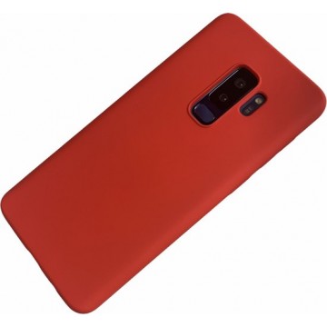 Samsung Galaxy S9 Plus - Silicone hoesje Justin rood