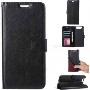 Samsung Galaxy A80 - Bookcase Zwart - portemonee hoesje