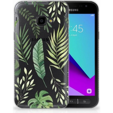 Samsung Galaxy Xcover 4 Uniek TPU Hoesje Leaves