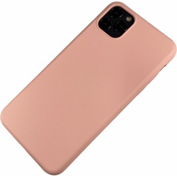 Apple iPhone 11 Pro Max - Silicone hoesje Renee roze
