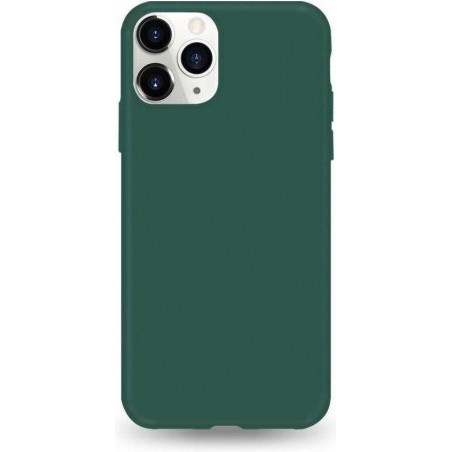 Samsung Galaxy A71 siliconen hoesje - Leger Groen - shock proof hoes case cover - Telefoonhoesje met leuke kleur - LunaLux