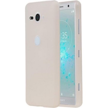 Wit TPU back case cover Hoesje voor Sony Xperia XZ2 Compact