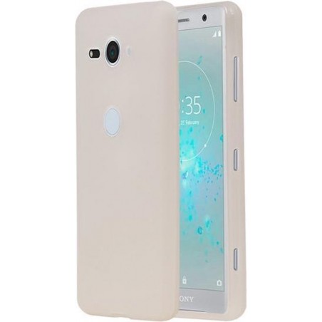 Wit TPU back case cover Hoesje voor Sony Xperia XZ2 Compact