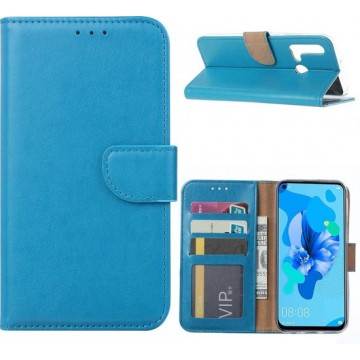 Huawei P20 Lite 2019 - Bookcase Turquoise - portemonee hoesje