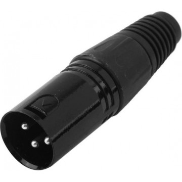 Let op type!! 3-pins XLR Male Plug microfoon Connector Adapter(Black)