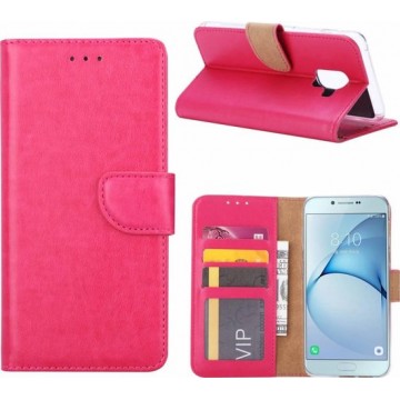 Samsung Galaxy A8 2018 - Bookcase Roze - portemonee hoesje