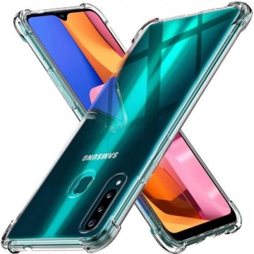 Samsung Galaxy A20S - Anti -Shock Silicone Hoesje - Transparant