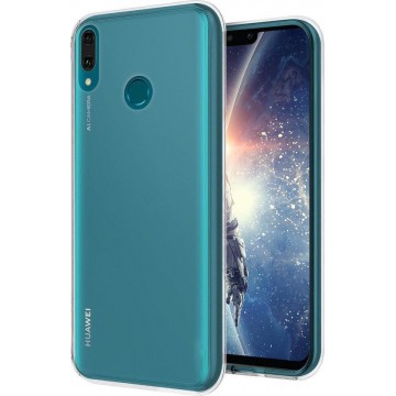 huawei y9 2019 hoesje siliconen case transparant - Huawei Y9 2019 hoesje siliconen case hoes cover transparant