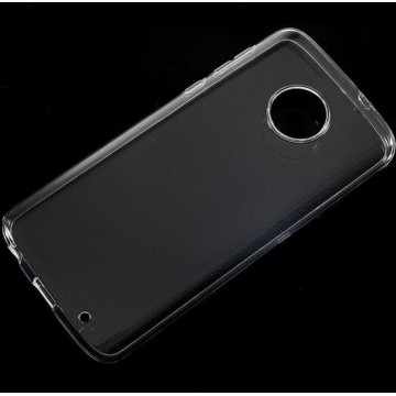 Shop4 - Motorola Moto G6 Plus Hoesje - Zachte Back Case Transparant