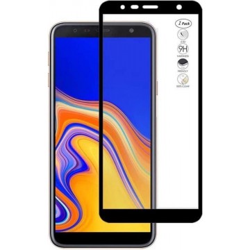 Samsung Galaxy J4 Plus 2018 Screenprotector Glas - Full Curved Tempered Glass Screen Protector - 2x