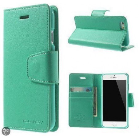 Goospery Sonata Leather case hoesje iPhone 6 Mint groen