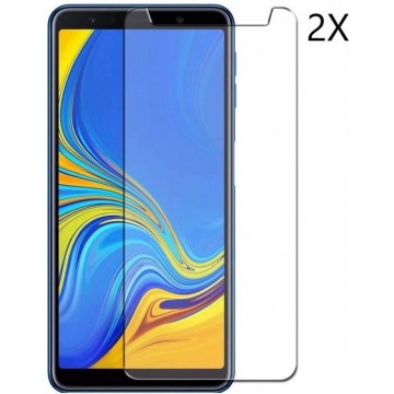 Ntech 2 Pack Samsung Galaxy A7 (2018) Screenprotector|Tempered glass