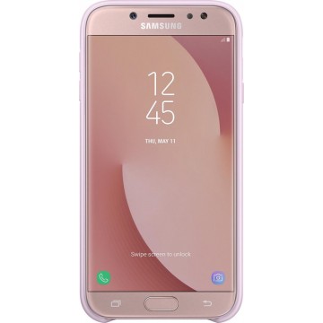 Samsung dual layer cover - roze - voor Samsung Galaxy J7 2017