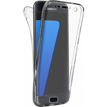 Silicone Hoesje Voor en Achter Samsung Galaxy S7 Edge Transparant