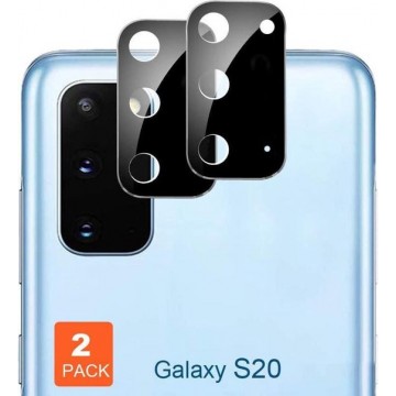 Samsung Galaxy S20 camera lens Screenprotector beschermer / protector (2-pack) (zwart)