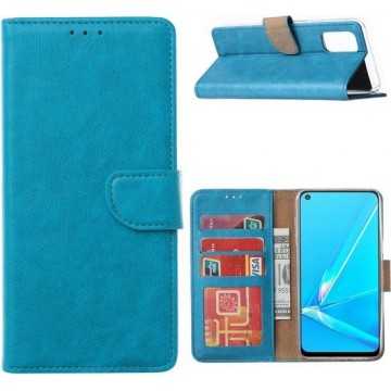 Oppo A52 / Oppo A72 / Oppo A92 - Bookcase Turquoise - portemonee hoesje