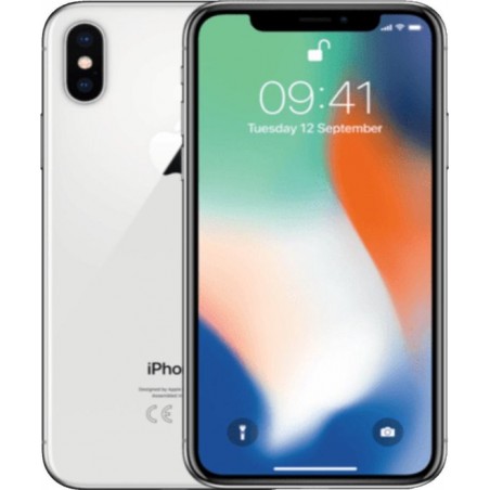 Apple iPhone X - Refurbished door Mr.@ - 64GB - Zilver - A Grade