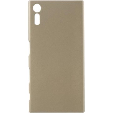 Shop4 - Sony Xperia XZ Hoesje - Harde Back Case Mat Goud