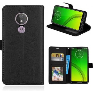 Motorola Moto G7 Power hoesje book case zwart