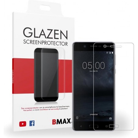 BMAX Glazen Screenprotector Nokia 5 / Beschermglas / Tempered Glass / Glasplaatje