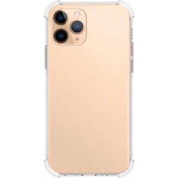 Shop4 - iPhone 12 Pro Hoesje - Zachte Back Case Drop Proof Transparant