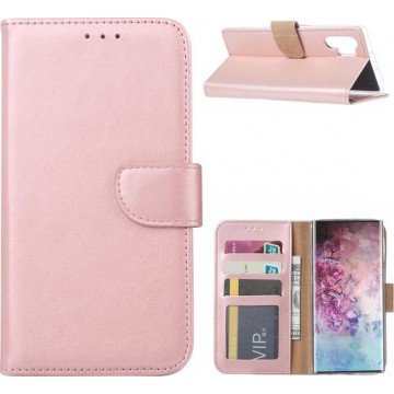 Samsung Galaxy Note 10 Plus - Bookcase Rose Goud - portemonee hoesje