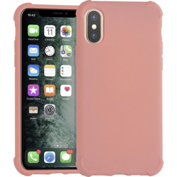 Apple iPhone Xs Max Roze Backcover hoesje - silicone