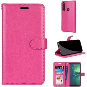 Motorola Moto G8 Power hoesje book case roze