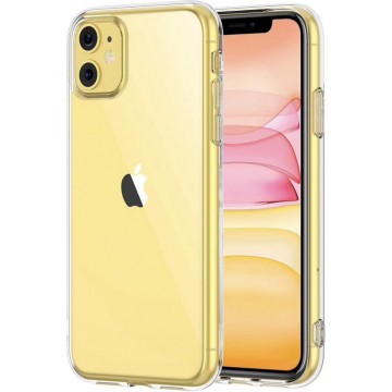 Apple iPhone 11 Backcover - Geel -  Clear TPU Case