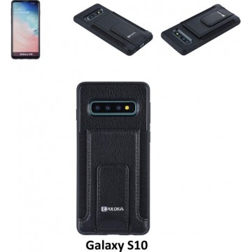 Samsung Zwart pasjeshouder Backcover hoesje voor Galaxy S10 (S10)