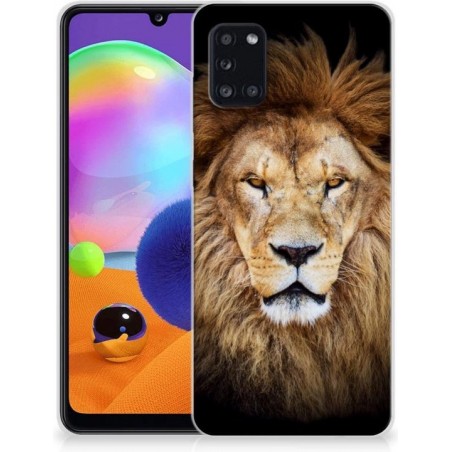 Telefoonhoesje Samsung Galaxy A31 Hippe Hoesjes Customize Super als Vaderdag Cadeau Leeuw