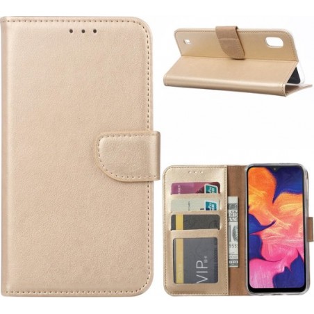 Samsung Galaxy A10 - Bookcase Goud - portemonee hoesje