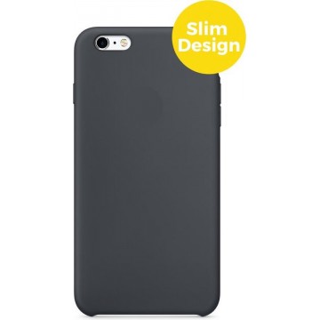 iPhone 6 en 6s Telefoonhoesje | Soft Touch Siliconen Smartphone Case | Back Cover Zwart