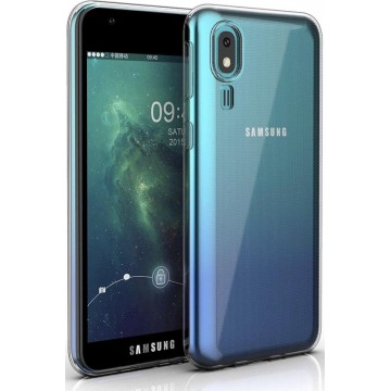 Luxe Back cover voor Samsung Galaxy A2 Core - Transparant - Soft TPU hoesje