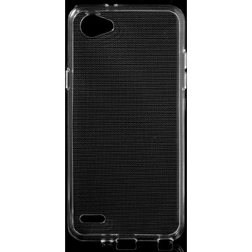 Shop4 - LG Q6 Hoesje - Zachte Back Case Mat Transparant