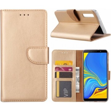 Samsung Galaxy A7 2018 - Bookcase Goud - portemonee hoesje