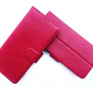 Apple iPhone 7/8/SE Rood Portemonnee Wallet Case -TPU  hoesje met pasjes Flip Cover - Boek  beschermend Telefoonhoesje