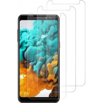 Samsung Galaxy A8 2018 Screenprotector Glas - Tempered Glass Screen Protector - 3x